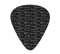 Púas de guitarra, matemáticas avanzadas para guitarra acústica, guitarra eléctrica, bajo, ukelele de tres tamaños (paquete de 12)