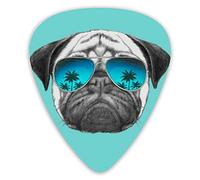 Púas de guitarra Muffle Cute Pug Dog Baby Pattern Premium Picks Sampler 12 paquetes - Variedad de púas de guitarra Púas