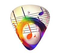 Púas de guitarra Music1 Print 12 Pack de púas de guitarra para bajo acústico eléctrico Ukelele