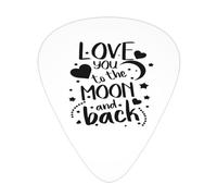 Púas de guitarra My Gigi Loves Me To The Moon Back, paquete de 12, para bajo y guitarra