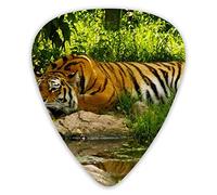 Púas de guitarra Nature Forest Tiger Púas de ukelele 12 piezas, incluidas 0,46 mm 0,71 mm 0,96 mm