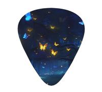 Púas de guitarra nocturnas en tamaños finos, medianos y gruesos, juego de 12 piezas, adecuadas para guitarra eléctrica y varios instrumentos