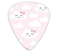 Púas de guitarra Nubes con arcos 12 piezas de púas de ukelele que incluyen 0,46 mm 0,71 mm 0,96 mm