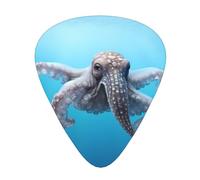 Púas de guitarra Octopus in the Sea en tamaños finos, medianos y gruesos, juego de 12 piezas, adecuadas para guitarra eléctrica y varios instrumentos