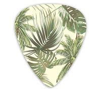 Púas de guitarra Palmera Hojas tropicales Monstera Leaf Planta vintage Premium Picks Sampler Regalo de guitarra único (12 unidades)
