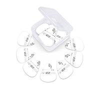 Púas de guitarra, paquete de 12 con caja delgada, bandada de pájaros volando lejos de un árbol con ramas frondosas, siluetas negras, púas especiales para guitarra, juego de regalo para guitarrista en