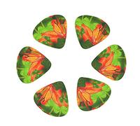 Púas de guitarra, paquete de 12 púas de guitarra Tiger Lily para guitarra eléctrica, guitarra acústica, varias guitarras