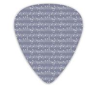 Púas de guitarra Paquete de 12 púas de guitarra universales ABS, motivo de arcilla de música de piano con varios símbolos de notas Beat Melody Rhythm Harmony Jazz para guitarra acústica y eléctrica