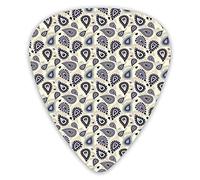 Púas de guitarra Paquete de 12 púas universales de guitarra ABS, adorno de estilo paisley marroquí, patrimonio y cultura de Oriente Medio, motivo tradicional para guitarra acústica y eléctrica