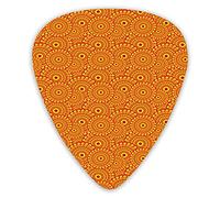 Púas de guitarra Paquete de 12 púas universales de guitarra ABS, arreglos giratorios en espiral, círculos encantados de Oriente Medio para guitarra acústica y eléctrica