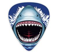 Púas de guitarra, paquete de 12 púas universales de guitarra ABS, ataque de boca abierta, dientes afilados, peligro marino, vida silvestre, vida oceánica, dibujos animados para guitarra acústica y elé