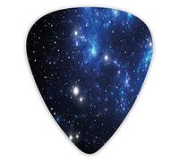 Púas de guitarra, paquete de 12 púas universales de guitarra ABS, espacio exterior, estrella, nebulosa, cúmulo astral, tema astronómico, galaxia, misterio, para guitarra acústica y eléctrica