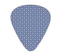 Púas de guitarra, paquete de 12 púas universales de guitarra ABS, ilustración floral tradicional portuguesa española, para guitarra acústica y eléctrica, lavanda blanca y oscura