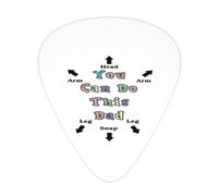 Púas de guitarra para bajo You Can Do This Dad, paquete de 12