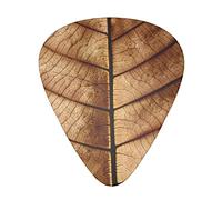 Púas de guitarra, para guitarra acústica, guitarra eléctrica, bajo, ukelele de tres tamaños (paquete de 12) hojas marchitas impresas