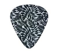 Púas de guitarra, para guitarra acústica, guitarra eléctrica, bajo, ukelele de tres tamaños (paquete de 12) hojas negras impresas
