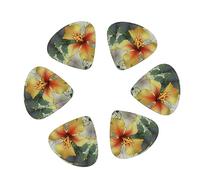 Púas de guitarra, para guitarra acústica, guitarra eléctrica, bajo, ukelele, tres tamaños (paquete de 12), hojas de eucalipto verdes impresas