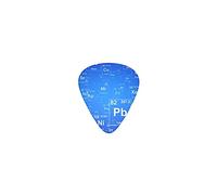 Púas de guitarra para profesores de ciencias, elementos divertidos, tabla periódica, púas de bajo premium para guitarra eléctrica y bajo (paquete de 12)