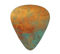 Púas de guitarra, pátina metálica de cobre rica a la moda para guitarra acústica, guitarra eléctrica, bajo, ukelele de tres tamaños (paquete de 12)