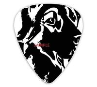 Púas de guitarra Patrón de cabeza de pastor alemán 12 piezas Púas de ukelele que incluyen 0,46 mm 0,71 mm 0,96 mm