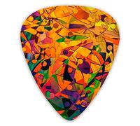 Púas de guitarra Patrón de forma geométrica 12 piezas Púas de ukelele que incluyen 0,46 mm 0,71 mm 0,96 mm