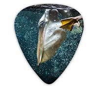 Púas de guitarra Pelican Dives para peces en una piscina Púas de bajo premium para guitarra eléctrica y bajo con tres tamaños (paquete de 12)