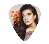 Púas de guitarra personalizadas con foto, texto y logotipo, 12 unidades