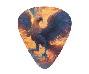 Púas de guitarra Phoenix Nirvana WZYWHJ Prints ABS, 12 piezas, púas de fácil agarre para tu bajo, ukelele, guitarra acústica o eléctrica