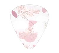 Púas de guitarra pintadas a mano con patrón de líneas florales en tamaños finos, medianos y gruesos, juego de 12 piezas, adecuado para guitarra eléctrica y varios instrumentos