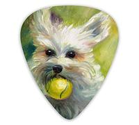 Púas de guitarra Pintura de Bichon Frise 12 piezas Púas de ukelele que incluyen 0,46 mm 0,71 mm 0,96 mm