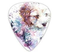 Púas de guitarra Pintura de Bichon Frise2 Púas de ukelele de 12 piezas que incluyen 0,46 mm 0,71 mm 0,96 mm
