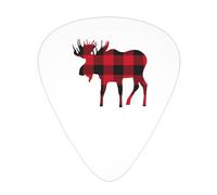 Púas de guitarra Plaid Moose Soundtrack, púas para bajo, paletas para tocar la guitarra, 12 unidades