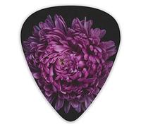 Púas de guitarra Púas de ukelele con flor de margarita púrpura 12 piezas, incluidas 0,46 mm 0,71 mm 0,96 mm