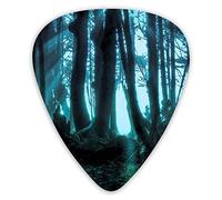 Púas de guitarra Púas de ukelele Mysterious Forest 12 piezas, incluidas 0,46 mm 0,71 mm 0,96 mm