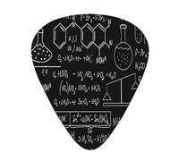 Púas de guitarra, química orgánica para guitarra acústica, guitarra eléctrica, bajo, ukelele de tres tamaños (paquete de 12)