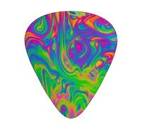 Púas de guitarra Rainbow Color Abstract Illustration Print 12 Pack Thin Medium Heavy Guitar Plectrums Accesorios de guitarra con caja de almacenamiento