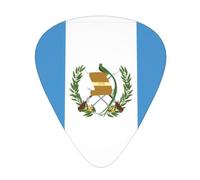 Púas de guitarra resistentes al desgaste de la bandera de Guatemala para guitarra, bajo, guitarra eléctrica, ukelele, finas, medianas, pesadas, 12 púas de guitarra