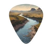 Púas de guitarra River en tamaños finos, medianos y gruesos, juego de 12 piezas, adecuadas para guitarra eléctrica y varios instrumentos