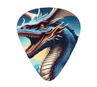 Púas de guitarra Roaring Dragon en tamaños finos, medianos y gruesos, juego de 12 piezas, adecuadas para guitarra eléctrica y varios instrumentos