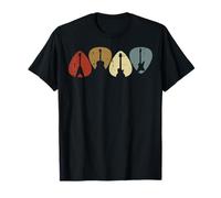 Púas de Guitarra Rocker Retro Guitarrista Rock Hombres Niños Mujeres Camiseta