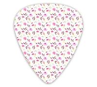 Púas de guitarra Rosas en patrón de tinta de brote 12 piezas Púas de ukelele que incluyen 0,46 mm 0,71 mm 0,96 mm