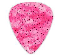 Púas de guitarra Sandía rosa Semillas de acuarela Púas de guitarra premium 12 piezas Púas de ukelele que incluyen 0,46 mm 0,71 mm 0,96 mm