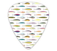 Púas de guitarra Señuelos de pesca Púas de guitarra premium 12 piezas Púas de ukelele que incluyen 0,46 mm 0,71 mm 0,96 mm