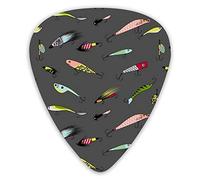 Púas de guitarra Señuelos de pesca Púas de guitarra premium 12 piezas Púas de ukelele que incluyen 0,46 mm 0,71 mm 0,96 mm