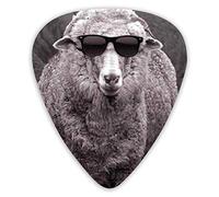 Púas de guitarra Sheep son más inteligentes de lo que pensamos Púas de bajo premium para guitarra eléctrica y bajo con tres tamaños (paquete de 12)