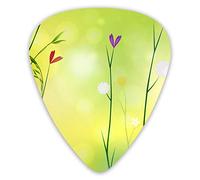Púas de guitarra Spring time Flowers 12 piezas de púas de ukelele que incluyen 0,46 mm 0,71 mm 0,96 mm