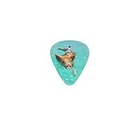 Púas de guitarra Swimming Pigs Púas de bajo premium para guitarra eléctrica y bajo con tres tamaños (paquete de 12)