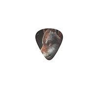 Púas de guitarra Tattoo Red Fox Red Wolves Fantasy Púas de bajo premium para guitarra eléctrica y bajo con tres tamaños (paquete de 12)