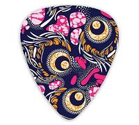 Púas de guitarra Textil Moda Tela con estampado africano Superfondo Premium Picks Sampler 12 paquetes - Variedad Púas de guitarra Púas