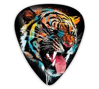 Púas de guitarra Tiger Custom Premium Púas de bajo para guitarra eléctrica y bajo con tres tamaños (paquete de 12)